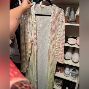 Sequined duster